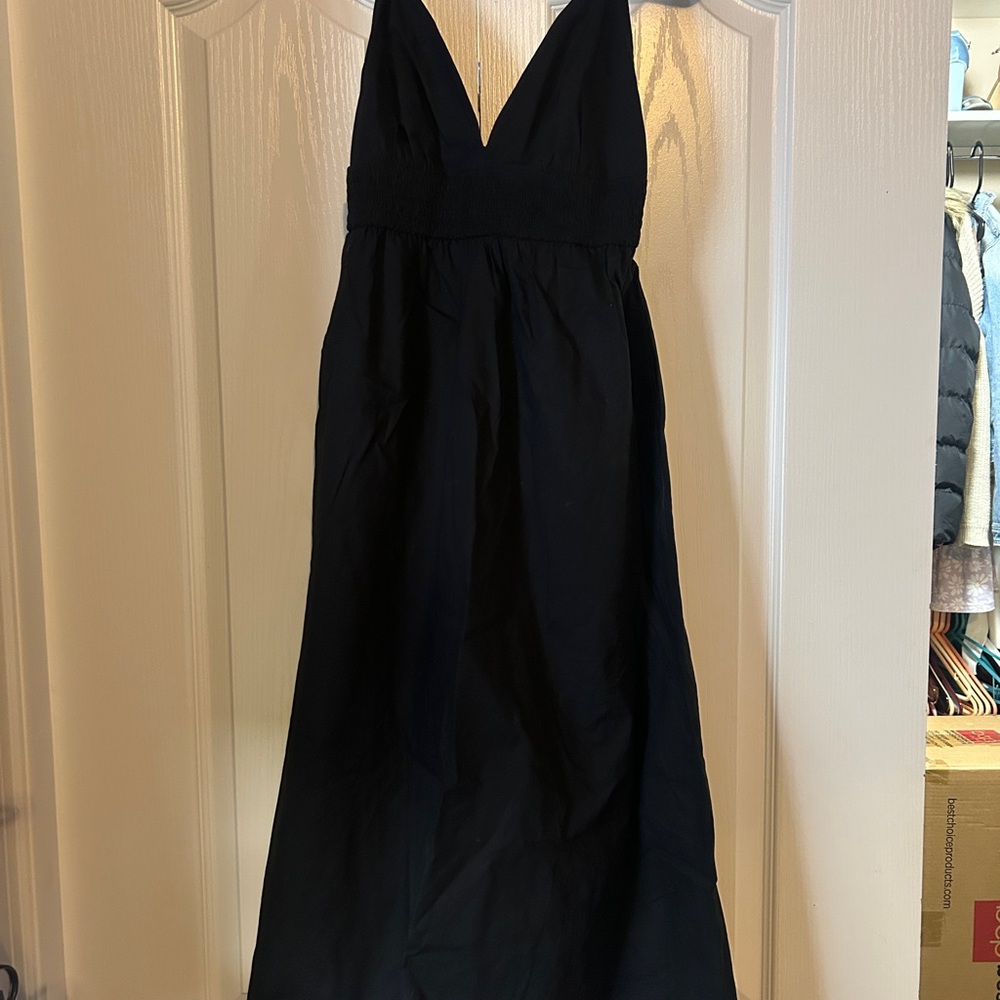 a new day Black Gathered Waist Dress